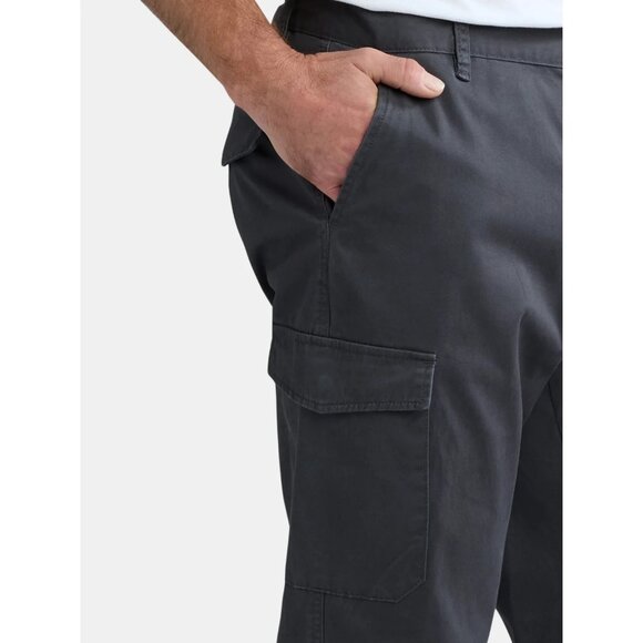 George Men's Cargo Pants, 32" Inseam, Size 46, Straight-Leg, Mid-Rise, Gray Wash - Picture 4 of 4